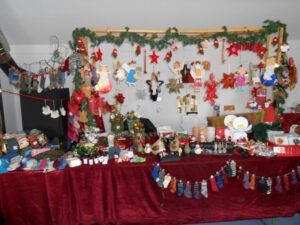 Verkaufsstand beim Adventsbasar