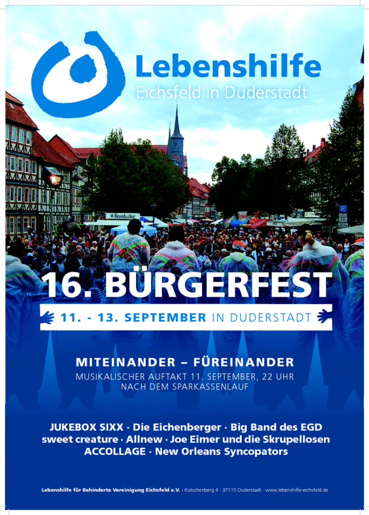 16. Bürgerfest der Lebenshilfe 2015